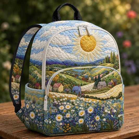 Sunny Countryside Quilted Backpack CETG09