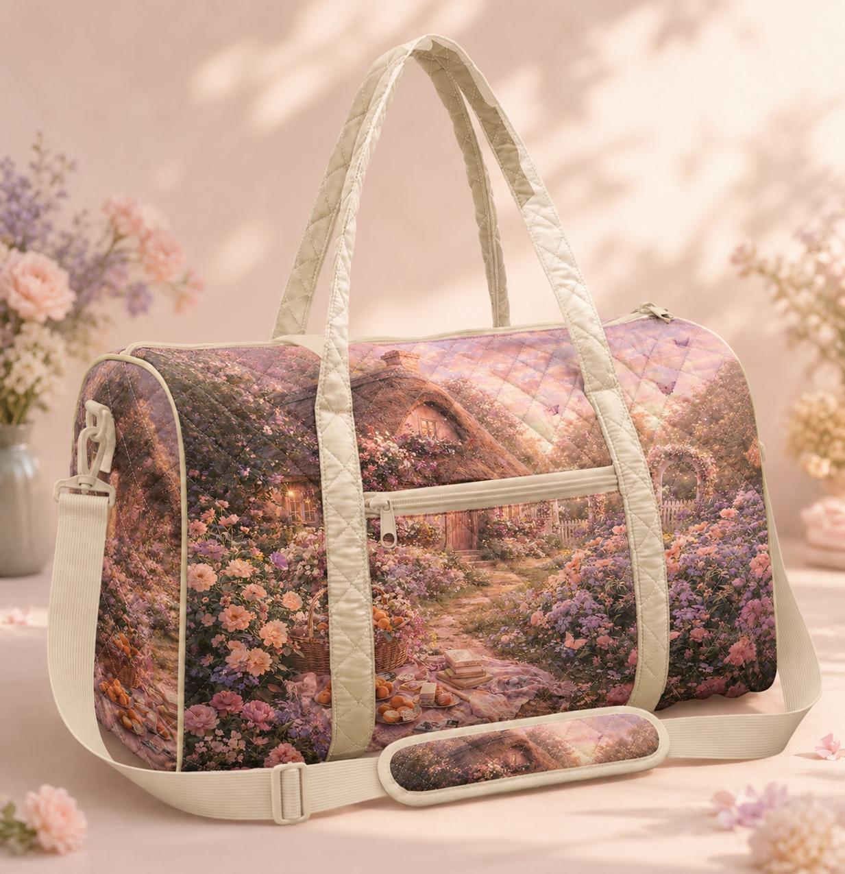 Secret Garden Quilted Travel Bag CETG16