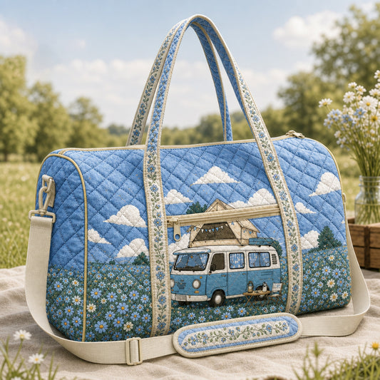Cottagecore Floral Camper Quilted Travel Bag CETN04
