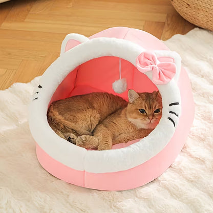 Cozy 4 Season Universal Soft Plush Cat & Dog - Pet House Bed