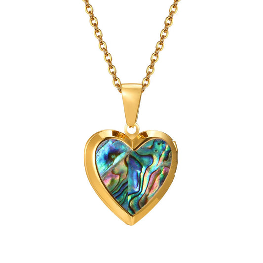 Open Heart Locket Necklace
