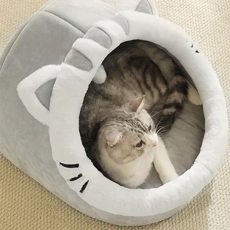 Cozy 4 Season Universal Soft Plush Cat & Dog - Pet House Bed