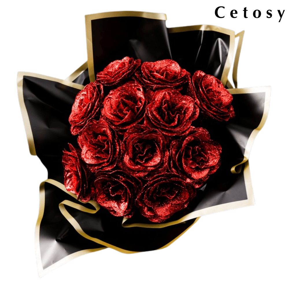 Cetosy™ DIY Glitter Rose Bouquet