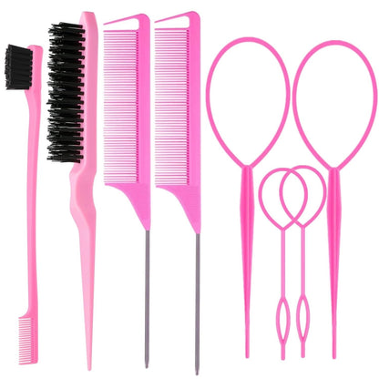 Hair Brushes Set - 8 Pcs