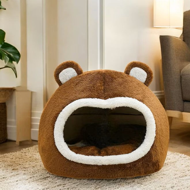 Funny Cat Bed Warm Pet House Bed QH6