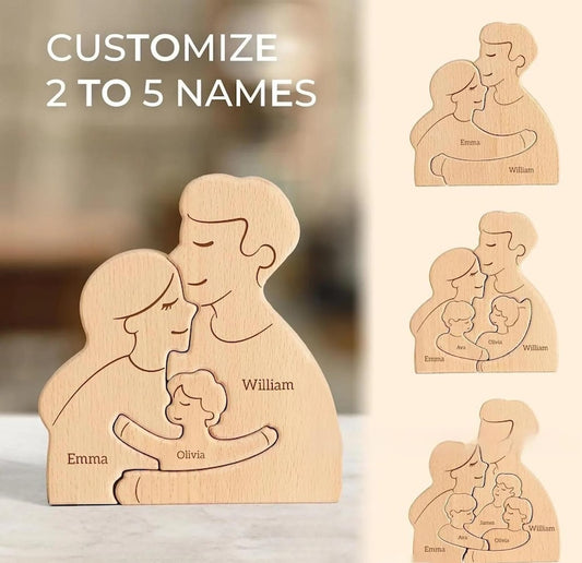 Hugging Family Puzzle