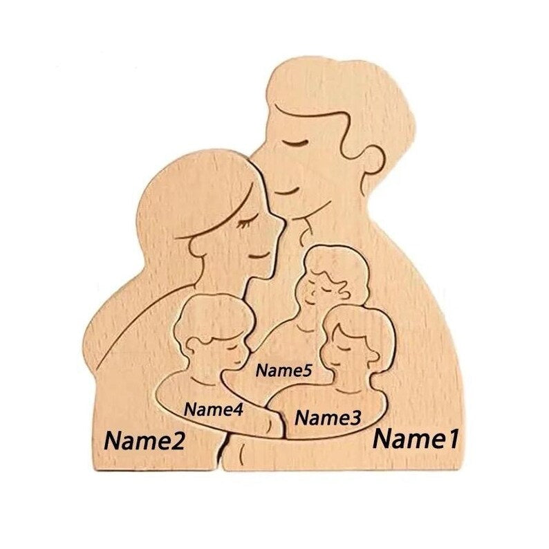 Hugging Family Puzzle