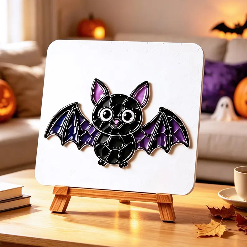 DIY Halloween Sea Glass Mosaic Craft Kit – Spooky Fall Decor