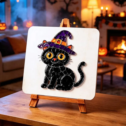 DIY Halloween Sea Glass Mosaic Craft Kit – Spooky Fall Decor
