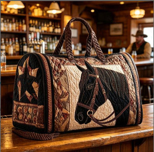 Western Star Horse Quilted Duffle Bag EM04