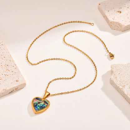Open Heart Locket Necklace